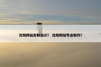 沈阳网站定制设计？ 沈阳网站专业制作？
