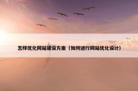 怎样优化网站建设方案（如何进行网站优化设计）