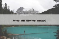 seo推广收费（做seo推广需要几天）