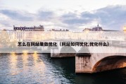 怎么在网站里做优化（网站如何优化,优化什么）