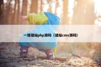 一键建站php源码（建站cms源码）