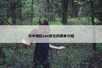 华中地区seo优化的简单介绍