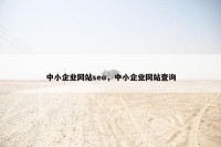 中小企业网站seo，中小企业网站查询