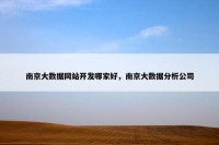 南京大数据网站开发哪家好，南京大数据分析公司