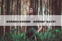 南京网站优化电池流程图？ 南京网站推广优化公司？