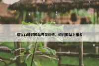 绍兴口碑好网站开发价格，绍兴网站上排名