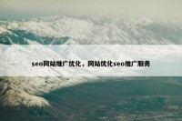 seo网站推广优化，网站优化seo推广服务
