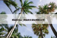 网站优化ja（网站优化建议简短10字）