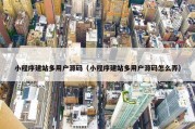 小程序建站多用户源码（小程序建站多用户源码怎么弄）