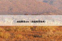 动态网页seo（动态网页技术）