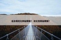 适合做优化网站模板？ 优化型网站模板？
