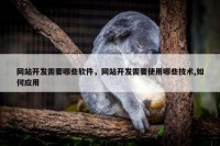 网站开发需要哪些软件，网站开发需要使用哪些技术,如何应用