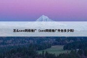 怎么seo网络推广（seo网络推广外包多少钱）