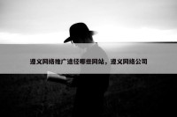遵义网络推广途径哪些网站，遵义网络公司
