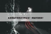 自贡网站开发特点分析论文？ 网站开发现状？