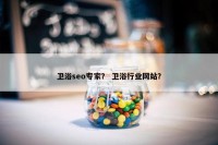 卫浴seo专家？ 卫浴行业网站？