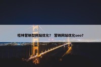 桂林营销型网站优化？ 营销网站优化seo？