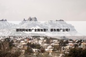 邵阳网站推广全国加盟？ 邵东推广公司？