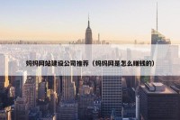妈妈网站建设公司推荐（妈妈网是怎么赚钱的）