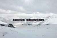 好用网站定制（好用网站定制软件）