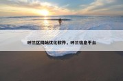 呼兰区网站优化软件，呼兰信息平台