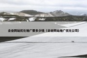 企业网站优化推广要多少钱（企业网站推广优化公司）