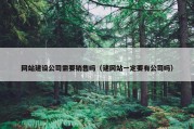 网站建设公司需要销售吗（建网站一定要有公司吗）