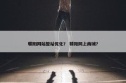 朝阳网站整站优化？ 朝阳网上商城？
