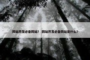 网站开发必备网站？ 网站开发必备网站是什么？