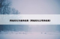 网站优化方案供应商（网站优化公司供应商）
