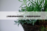 上海建设网站培训机构？ 上海建造师培训机构？
