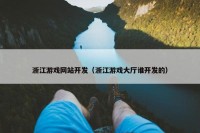 浙江游戏网站开发（浙江游戏大厅谁开发的）