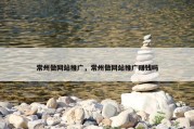 常州做网站推广，常州做网站推广赚钱吗