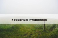 白坭网站制作公司（广东网站制作公司）