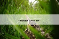 seo资讯网？ seo zac？
