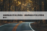 湖南网站设计外包公司排名（湖南网站设计外包公司排名前十）