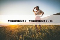 龙岗有哪些网站优化（龙岗有哪些网站优化公司）