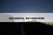 莆田行业网站开发，莆田行业网站开发招聘