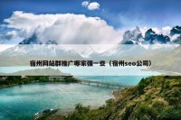 宿州网站群推广哪家强一些（宿州seo公司）