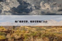 推广搜索引擎，搜索引擎推广入口