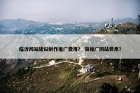 临沂网站建设制作推广费用？ 做推广网站费用？