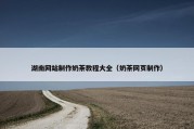 湖南网站制作奶茶教程大全（奶茶网页制作）