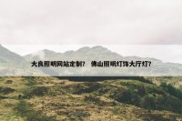 大良照明网站定制？ 佛山照明灯饰大厅灯？