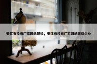 安江有没有厂家网站建设，安江有没有厂家网站建设企业