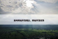 滁州网站开发理念，网站开发优势