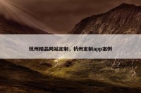 杭州精品网站定制，杭州定制app案例