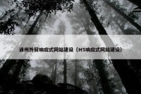 通州外贸响应式网站建设（H5响应式网站建设）