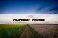 安顺网站开发好吗？ 安顺网络科技？