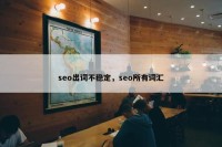 seo出词不稳定，seo所有词汇