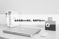 山东电商seo优化，电商平台seo